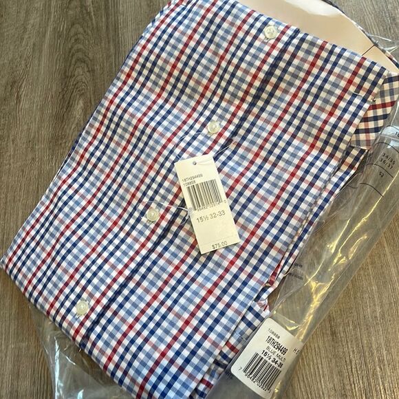 Tommy Hilfiger Multi-Check Dress Shirt-BLUE MULTI-15.5-32/33 - Picture 3 of 3